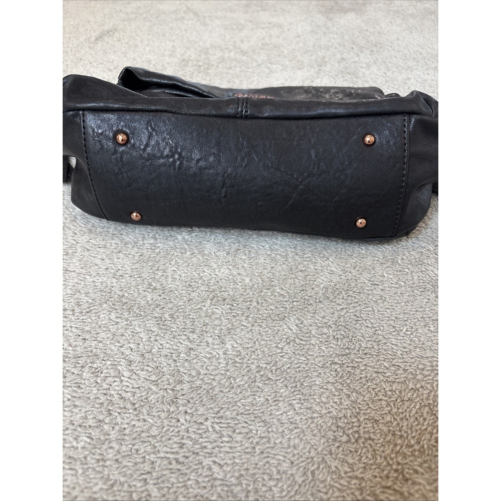 Aimee Kestenberg Bali 2 Leather Pebble Hobo Crossbody Shoulder Bag Black EUC - Picture 4 of 16